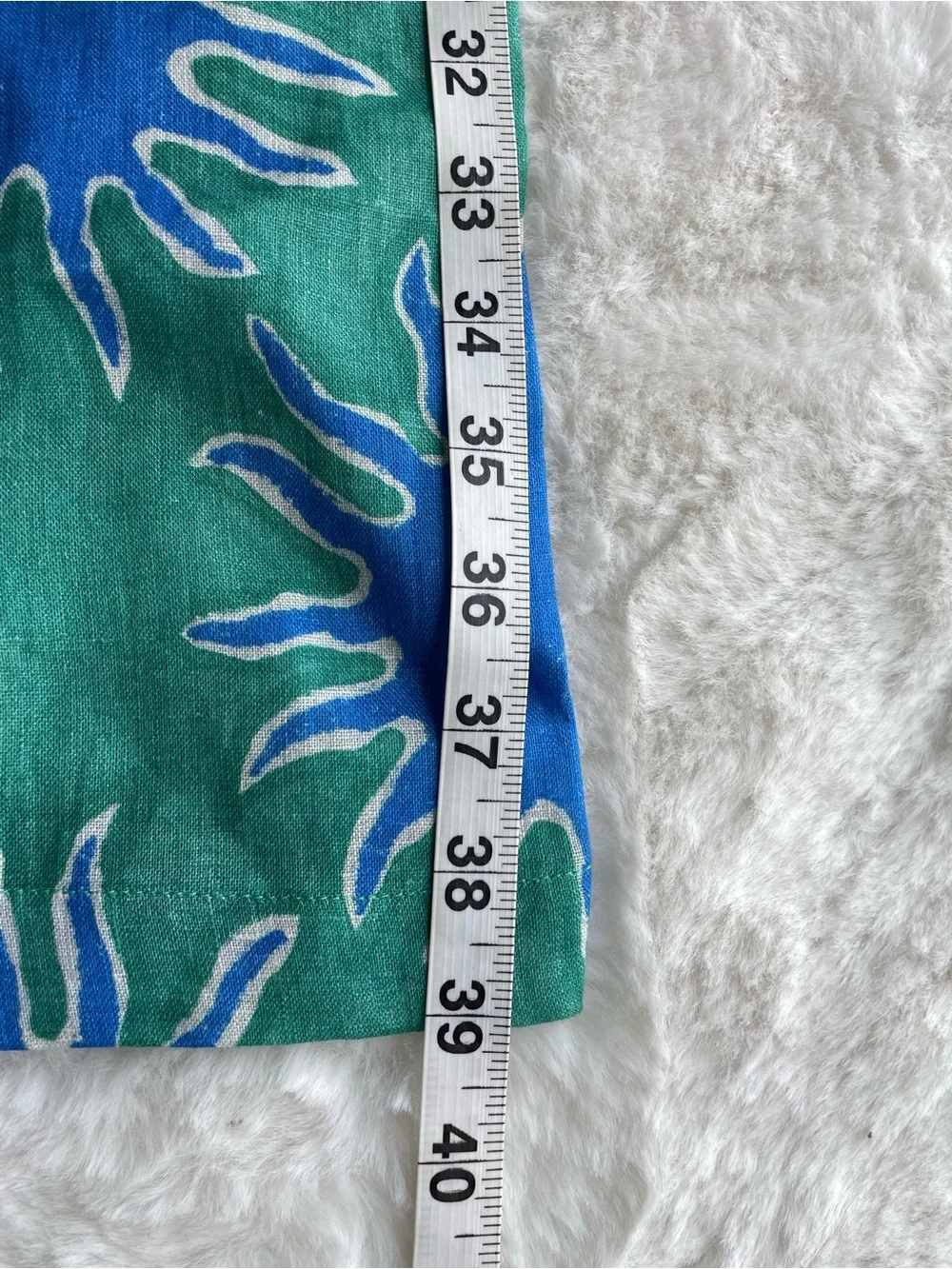 Simon Miller Blue & Green Wide-Leg Printed Pants - Picture 8 of 9